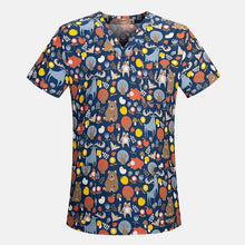 Load image into Gallery viewer, sanxiaxin Fashion Women Short Sleeve sugery tops medical Clothes Nurse Doctor costume breathable Cotton Surgical Uniform unisex