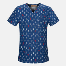 Load image into Gallery viewer, sanxiaxin Fashion Women Short Sleeve sugery tops medical Clothes Nurse Doctor costume breathable Cotton Surgical Uniform unisex