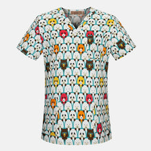 Load image into Gallery viewer, sanxiaxin Fashion Women Short Sleeve sugery tops medical Clothes Nurse Doctor costume breathable Cotton Surgical Uniform unisex