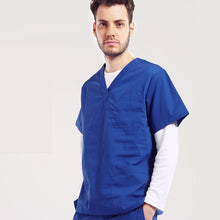 Load image into Gallery viewer, Unisex Doctor&amp;nurse scrub uniform Surgical medical uniforms/gown/clothes/Sets uniformes medico para mujer Short Sleeve top&amp;pants