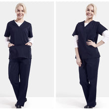 Load image into Gallery viewer, Unisex Doctor&amp;nurse scrub uniform Surgical medical uniforms/gown/clothes/Sets uniformes medico para mujer Short Sleeve top&amp;pants