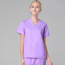 Load image into Gallery viewer, Unisex Doctor&amp;nurse scrub uniform Surgical medical uniforms/gown/clothes/Sets uniformes medico para mujer Short Sleeve top&amp;pants