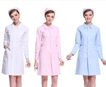 Load image into Gallery viewer, Medical uniforms hospital medical scrub clothes Long sleeves for women doctors under lab coat medical BLOUSE white coat