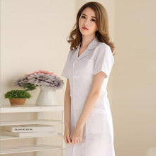 Load image into Gallery viewer, Medical Clothing Women Medical Gown Lab Coat White Coat Clothes For Doctors Summer And Spring