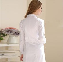 Load image into Gallery viewer, Medical Clothing Women Medical Gown Lab Coat White Coat Clothes For Doctors Summer And Spring