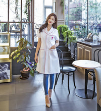 Load image into Gallery viewer, 2019 Uniformes Clinicos Mujer Coat Semi-permanent Beauty Salon Embroiderer&#39;s Work Clothes Doctor&#39;s For Drugstore Female Nurse&#39;s