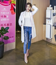 Load image into Gallery viewer, 2019 Uniformes Clinicos Mujer Coat Semi-permanent Beauty Salon Embroiderer&#39;s Work Clothes Doctor&#39;s For Drugstore Female Nurse&#39;s