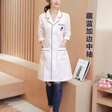 Load image into Gallery viewer, 2019 Uniformes Clinicos Mujer Coat Semi-permanent Beauty Salon Embroiderer&#39;s Work Clothes Doctor&#39;s For Drugstore Female Nurse&#39;s
