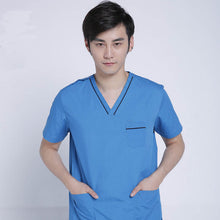 Load image into Gallery viewer, Summer Doctors Short Sleeve Scrub Uniforms Hospital Surgical Workwear Pet Doctors Clothes Operation Medical Clothing