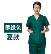 Load image into Gallery viewer, 100% Cotton made Medical uniforms Hospital Lab Coat  Women Hospital Medical Scrub Clothes Uniform Breathable work wear blouses