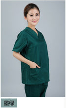 Load image into Gallery viewer, Cotton made Medical uniforms Hospital Lab Coat Women Hospital Medical Scrub Clothes Uniform Breathable work wear blouses