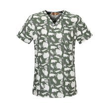 Load image into Gallery viewer, New Fresh Print Design Cotton Medical Scrub Tops Unisex Hospital Workwear Uniforms Short Sleeve Scrub Lab Clothes Nurse Uniform